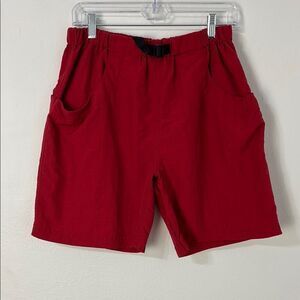 Kavu Red Pull-on Shorts Mens M Relaxed Fit Hiking Climbing Backpacking Outdoorsy